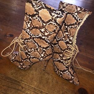 Snake Skin Heels